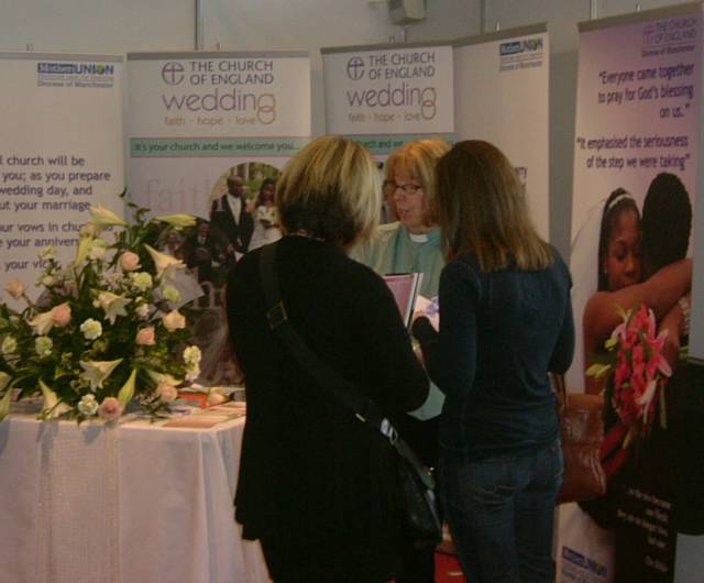 visiting the Church stand at UK Wedding Show