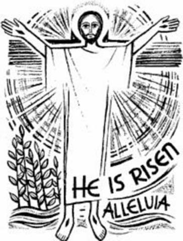 He is risen. Alleluia!