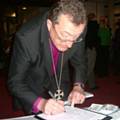 Bishop signs petition